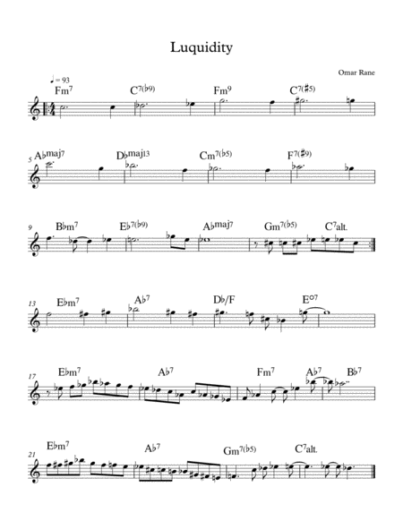 Free Sheet Music Luquidity