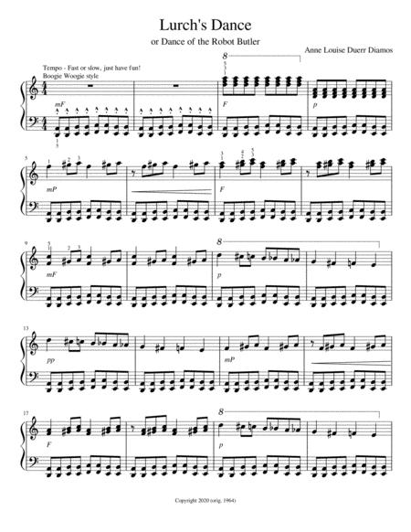 Free Sheet Music Lurchs Dance