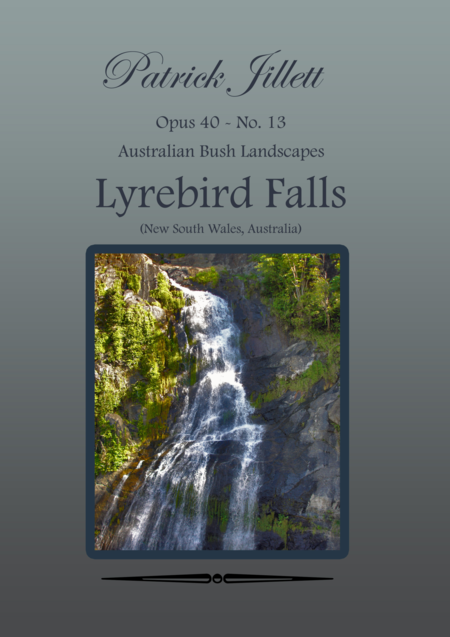 Free Sheet Music Lyrebird Falls Australian Bush Landscapes