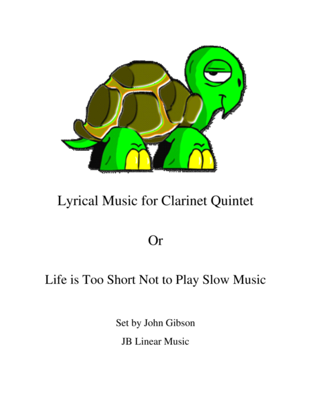 Lyrical Music For Clarinet Quintet Sheet Music