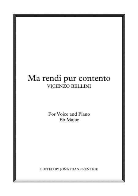 Ma Rendi Pur Contento Eb Major Sheet Music