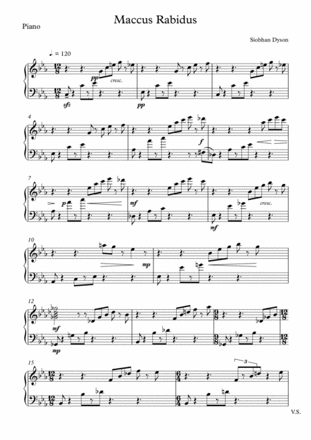 Free Sheet Music Maccus Rabidus