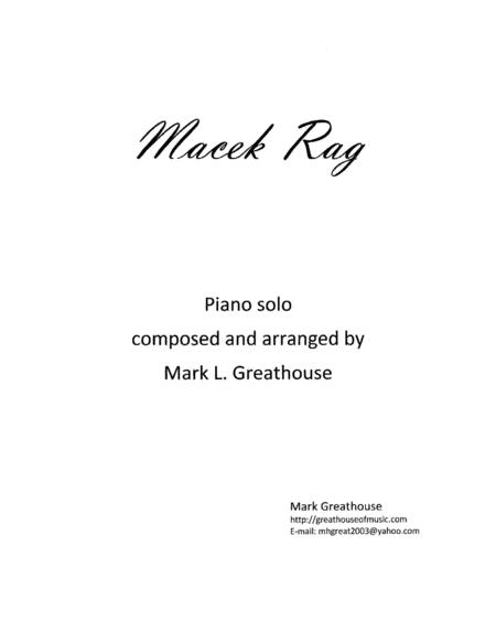 Macek Rag Piano Solo Sheet Music