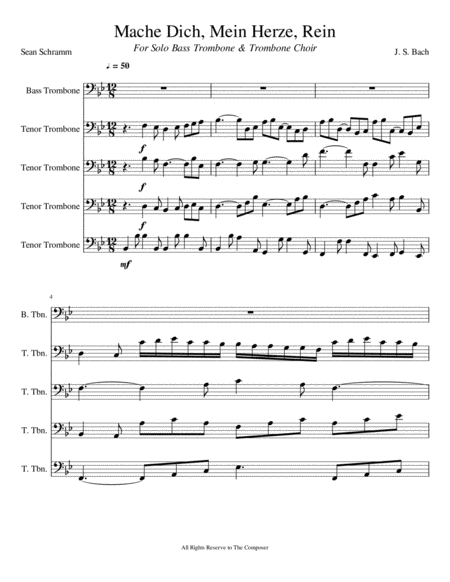 Free Sheet Music Mache Dich Mein Herze Rein