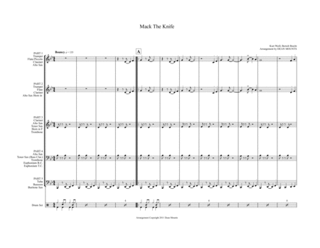 Mack The Knife Flex Band Sheet Music