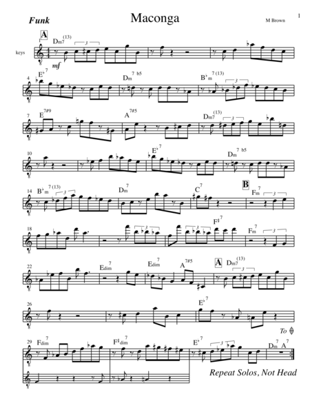 Free Sheet Music Maconga