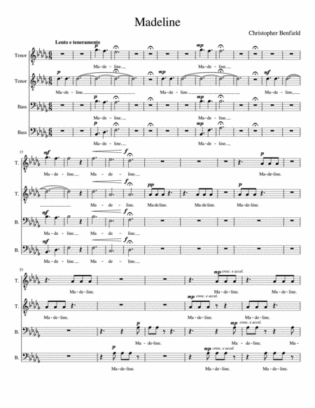 Free Sheet Music Madeline