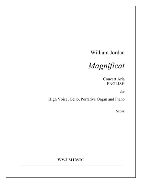 Free Sheet Music Magnificat English