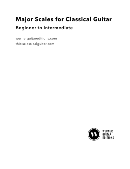 Major Scales For Classical Guitar Sheet Music