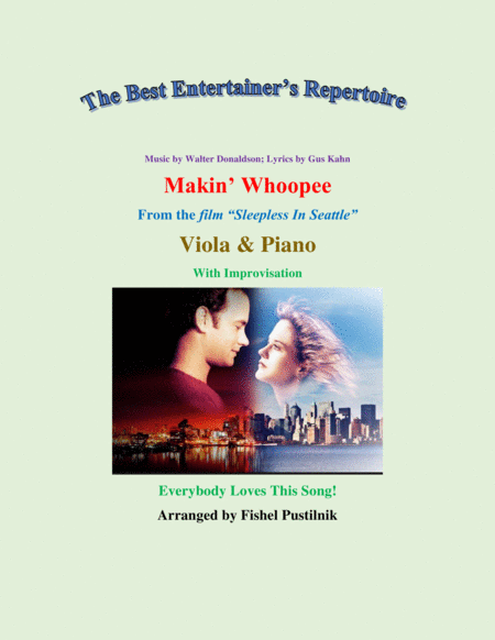 Free Sheet Music Makin Whoopee For Viola And Piano With Improvisation Video
