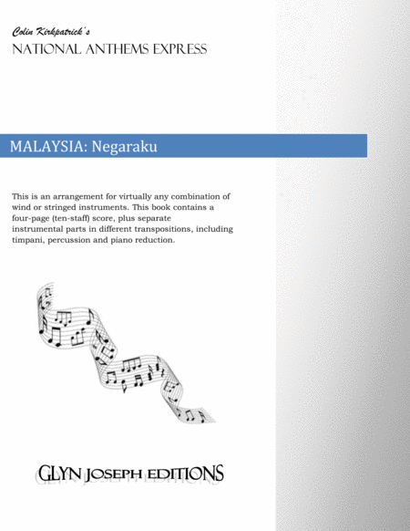 Free Sheet Music Malaysia National Anthem Negaraku My Country