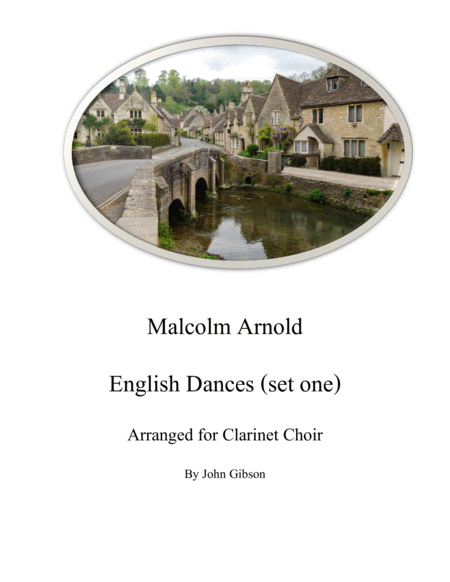 Malcolm Arnold English Dances Set 1 For Clarinet Choir Sheet Music