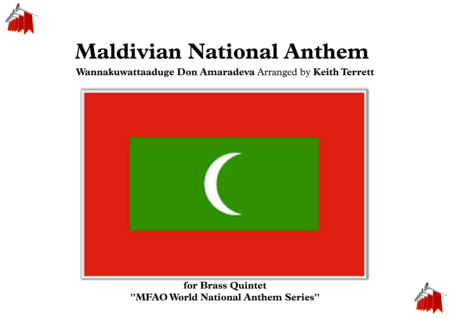 Maldivian Maldives National Anthem Qaumii Salaam For Brass Quintet Sheet Music