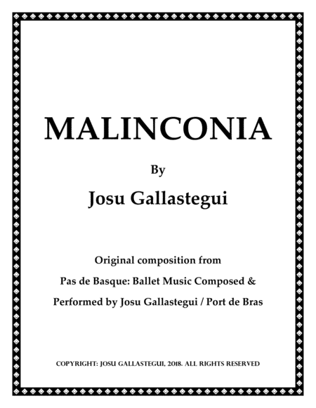 Free Sheet Music Malinconia