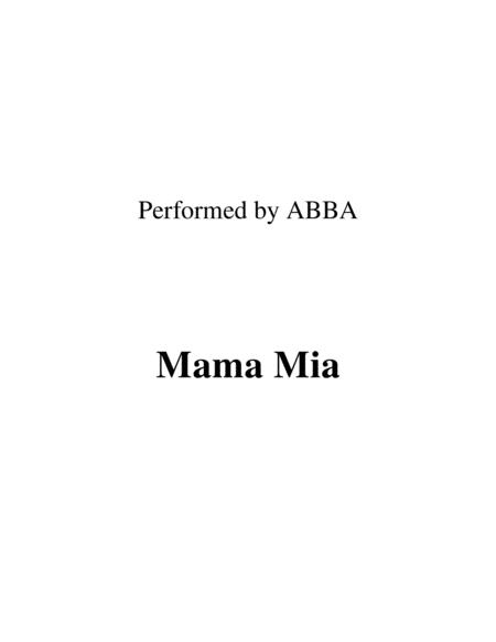 Mama Mia Lead Sheet Performed By Abba Sheet Music