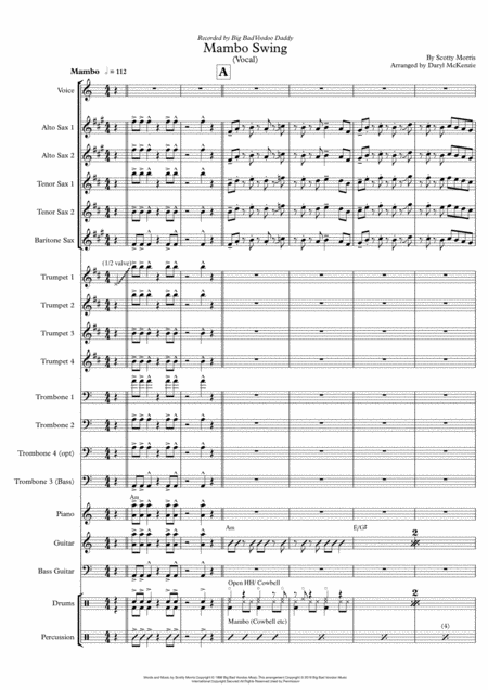 Free Sheet Music Mambo Swing Big Band Vocal Am