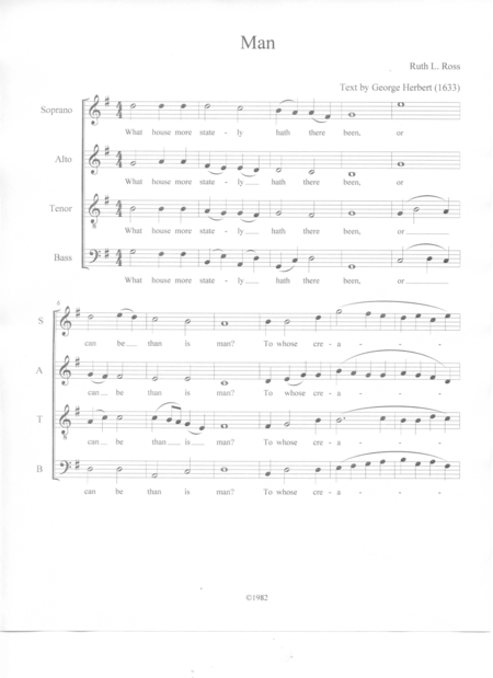 Man Sheet Music