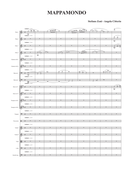 Free Sheet Music Mappamondo