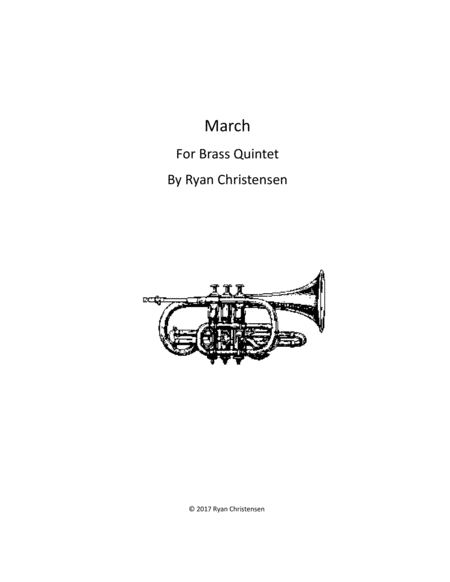 March For Brass Quintet Sheet Music