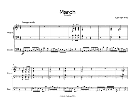 March For Organ Sheet Music