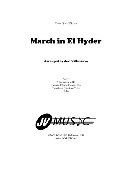 Free Sheet Music March In El Hyder For Brass Quintet