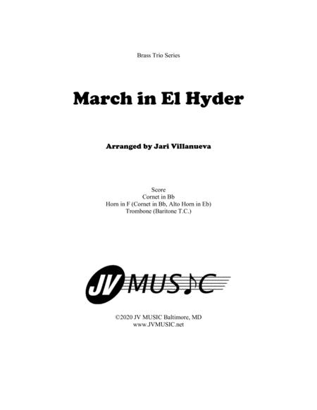 Free Sheet Music March In El Hyder For Brass Trio