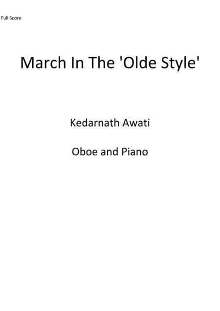 March In The Olde Style Sheet Music