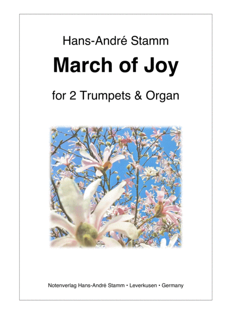 Free Sheet Music March Of Joy For 2 Trumpets Organ