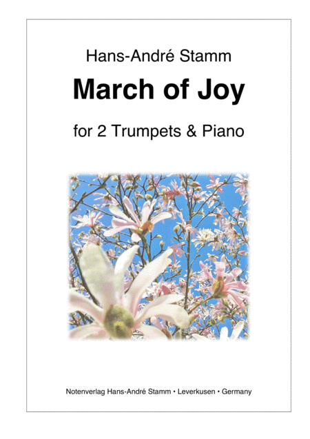 March Of Joy For 2 Trumpets Piano Sheet Music