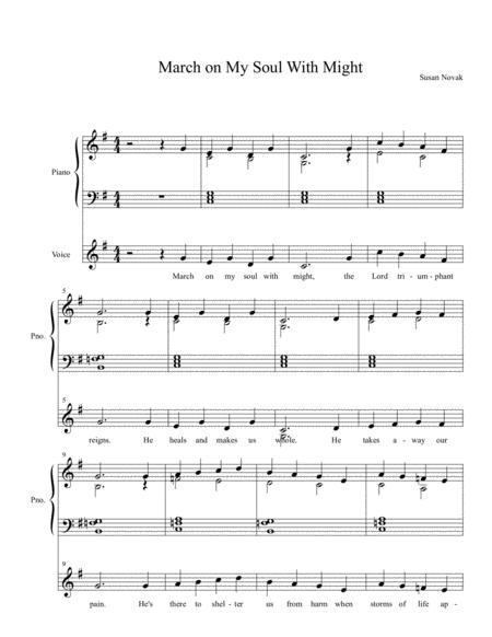 March On My Soul With Might Sheet Music