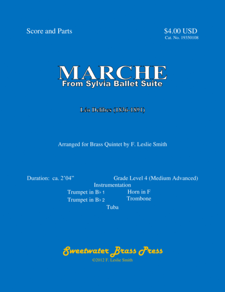 Marche From Sylvia Ballet Suite Sheet Music