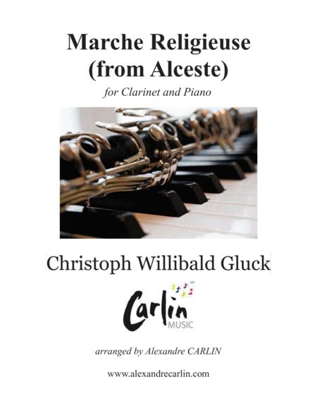 Marche Religieuse From Alceste By Gluck Arranged For Clarinet And Piano Sheet Music