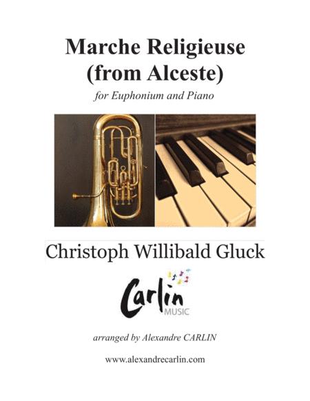 Free Sheet Music Marche Religieuse From Alceste By Gluck Arranged For Euphonium And Piano
