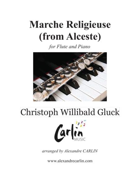 Marche Religieuse From Alceste By Gluck Arranged For Flute And Piano Sheet Music