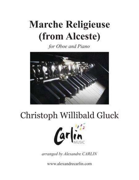 Marche Religieuse From Alceste By Gluck Arranged For Oboe And Piano Sheet Music