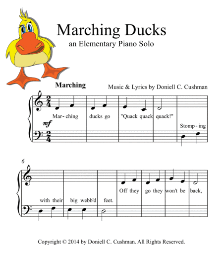 Free Sheet Music Marching Ducks