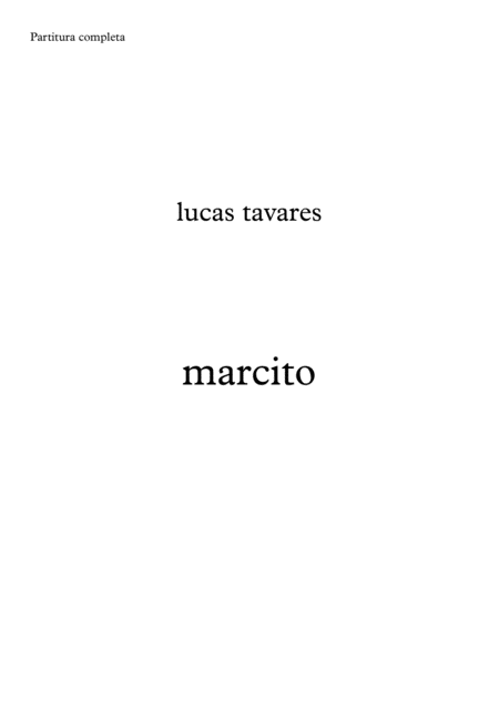 Free Sheet Music Marcito