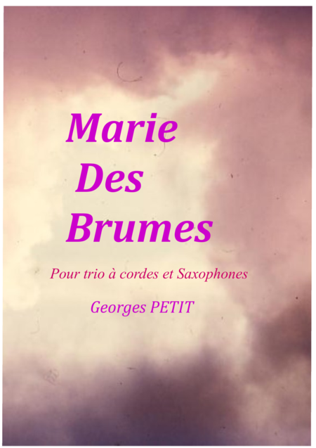 Free Sheet Music Marie Des Brumes Quartet