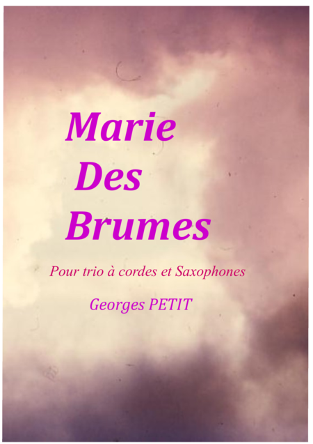 Marie Des Brumes Quartet Sheet Music