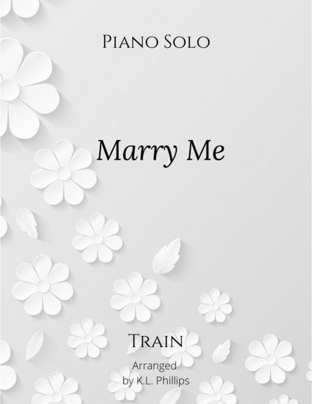 Free Sheet Music Marry Me Piano Solo