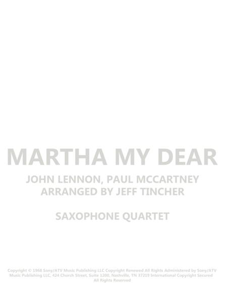 Martha My Dear Sheet Music