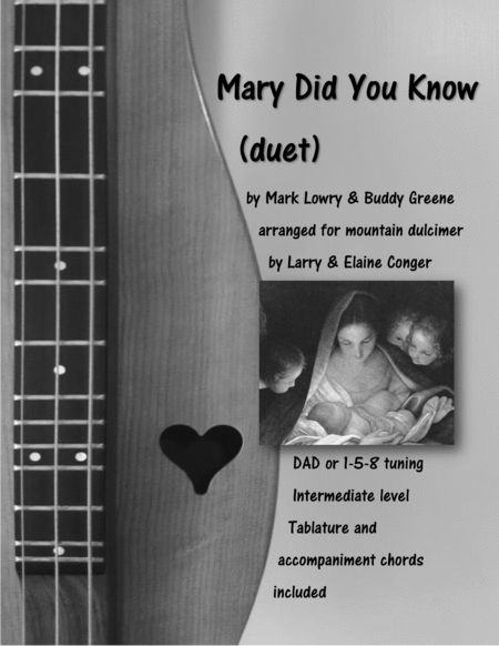 Free Sheet Music Mary Did You Know Duet