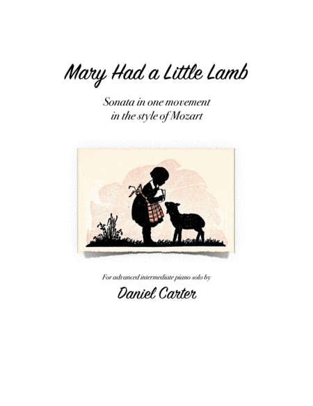 Free Sheet Music Mary Had A Little Lamb Piano Sonata In One Movement