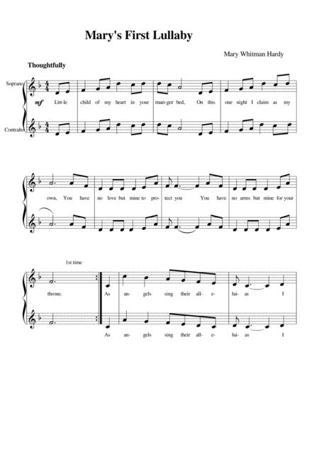 Marys First Lullaby Sheet Music