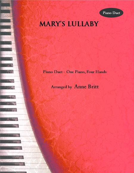 Free Sheet Music Marys Lullaby Piano Duet