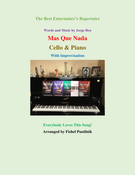 Mas Que Nada For Cello And Piano With Improvisation Sheet Music