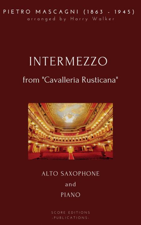 Mascagni Intermezzo For Alto Saxophone And Piano Sheet Music