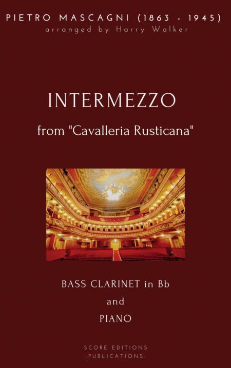 Mascagni Intermezzo For Bass Clarinet And Piano Sheet Music