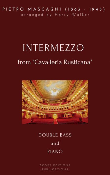 Mascagni Intermezzo For Double Bass And Piano Sheet Music