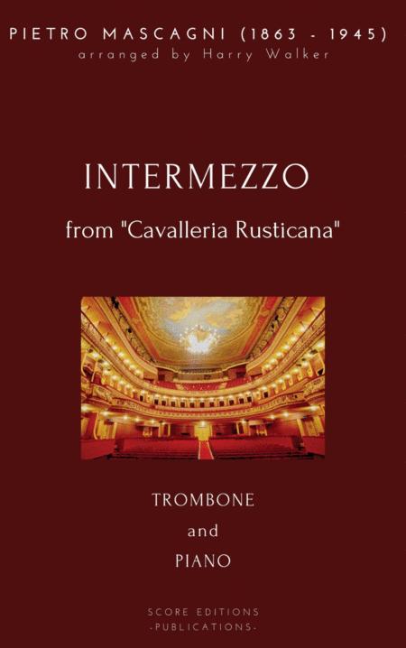 Mascagni Pietro Intermezzo For Trombone And Piano Sheet Music